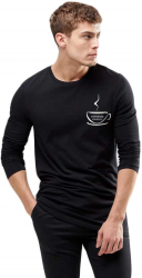 Bluza barbati neagra - Espresso Yourself II L 