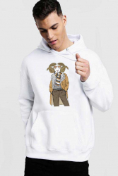Hanorac Barbati Alb - Berbec Fashion M 
