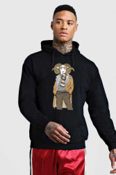 Hanorac Barbati Negru - Berbec Fashion XL 
