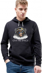 Hanorac Barbati Negru - Give me space 2XL 