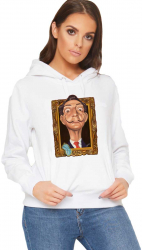 Hanorac dama alb - Dali - Frame S 