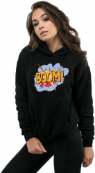 Hanorac dama negru - Boom M 