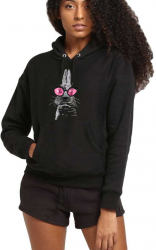 Hanorac dama negru - Bunny Fashion S 