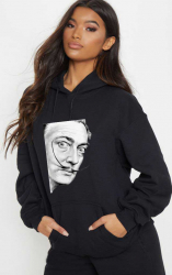 Hanorac dama negru - Dali - Portret S 