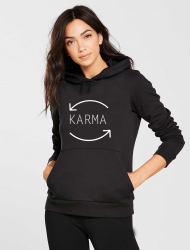 Hanorac dama negru - Karma XL 