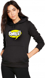 Hanorac dama negru - Smile L 
