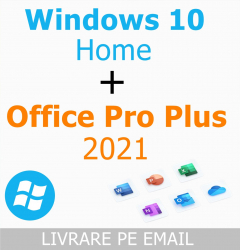 Licenta Windows 10 Home + Licenta Office Pro Plus 2021 - Livrare pe email 