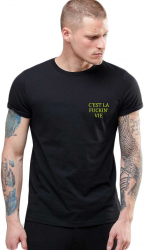 Tricou barbati negru - Cest la vie S 