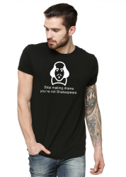 Tricou barbati negru - Shakespeare Drama 2XL 