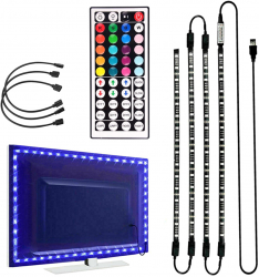 Banda Led RGB pentru TV 4 X 50 Cm 