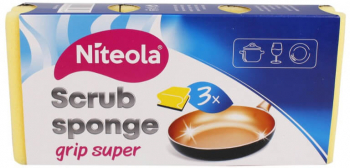 Bureti pentru Bucatarie Niteola Scrub Sponge Grip 3Buc/Set-ATNL347 