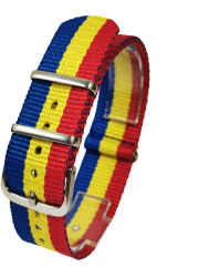 Curea NATO Material Textil - ROMANIA 18mm 20mm 22mm 