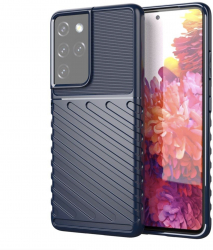Husa pentru Samsung Galaxy S22 Ultra Silicon Rigidizat Bleumarin HUR-BBL4900 