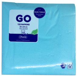 Servetele de Masa Duni Mint Blue Dimensiune 33x33 cm 125 Buc/Pachet 3 Straturi Culoare Turcoaz - ATD171544MB 