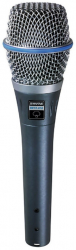 Microfon Shure Supercardioid cu 150 ohmi Condensator SPL 139 dB Filtru pop 50 - 20000 HZ Negru 