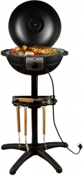 Gratar Electric HAUSBERG HB-540 1600W 5 trepte de temperatura Negru 