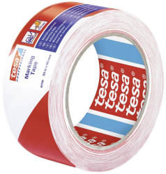 Banda Adeziva Marcare Tesa Rosu/Alb 50mm x 33m - LCMTS607688 