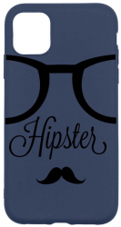Husa Silicon Compatibila cu Apple iPhone 11 Pro Max Hipster rezistenta la uzura Alaskan Blue AB 12 