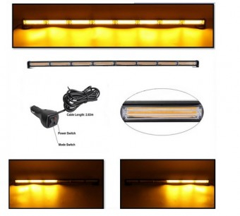 Rampa dirijare LED COB galben 12-24V 120cm 