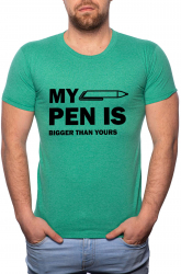 Tricou barbati Bigger Than Yours 100 Bumbac G407 Verde 2XL 