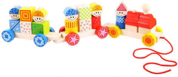 Bigjigs - trenuletul colorat cu forme 