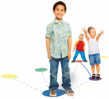 Learning resources - discuri colorate - distantare sociala 