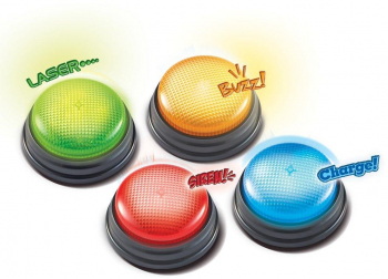 Learning resources - sonerii cu lumini si sunete pentru raspuns - set 4 buc 