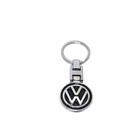 Breloc Volkswagen 3D negru cu doua fete metalic Magrot 076 