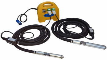 Doua lanci vibratoare beton VS600 50mm si convertizor SK1 5M STRONG carcasa ABS 230V 