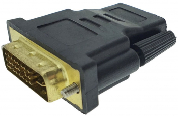 Adaptor DVI 24+5p tata la HDMI mama Bidirectional Negru SOHO4380 