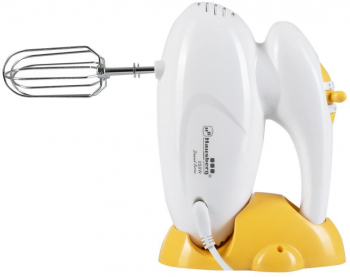 Mixer de mana Hausberg HB-4113 5 viteze + turbo design ergonomic Alb Galben 