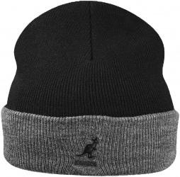 Caciula Kangol Acrylic Pullon Negru/ Gri 