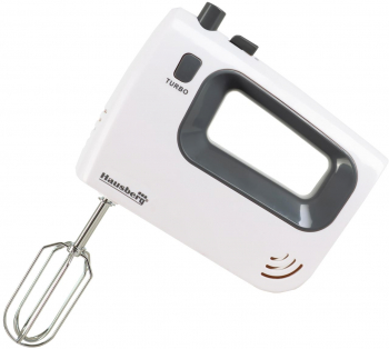 Mixer de mana Hausberg HB-4120G 300W 5 viteze Functie Turbo Gri Alb 