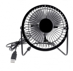 Mini ventilator metalic cu interfata USB Negru SOHO4427