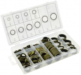 Set saibe metal-cauciuc 150 elemente Geko G03606 