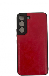 Husa compatibila cu Samsung Galaxy S22 Plus 5G pentru spate din piele ecologica Rosu SOHO4492 