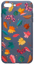 Husa Silicon Compatibila cu Apple iPhone 8 Plus / 7 Plus Feathers Color rezistenta la uzura Alaskan Blue AB 99 