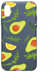 Husa Silicon Compatibila cu Apple iPhone XS / X Avocado rezistenta la uzura Alaskan Blue AB 760 