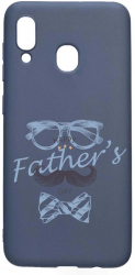 Husa Silicon Compatibila cu Samsung Galaxy A20 Fathers Day rezistenta la uzura Alaskan Blue AB 797 