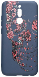 Husa Silicon Compatibila cu LG K40 / K12 Plus Skull rezistenta la uzura Alaskan Blue AB 253 