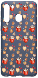 Husa Silicon Compatibila cu Samsung Galaxy A21 Sweets and Coffee rezistenta la uzura Alaskan Blue AB 343 