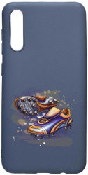 Husa Silicon Compatibila cu Xiaomi Redmi 9A Football Shoes rezistenta la uzura Alaskan Blue AB 799 
