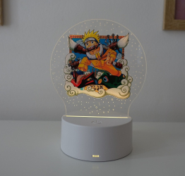 Lampa De Veghe LED anime Naruto Naruto 7 Culori Lumina Ambientala Alimentare USB sau 3 baterii AA 