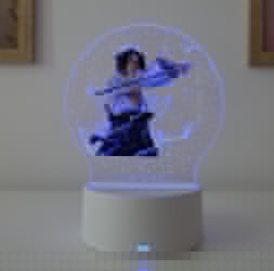 Lampa De Veghe LED anime Naruto Sasuke 7 Culori Lumina Ambientala Alimentare USB sau 3 baterii AA 