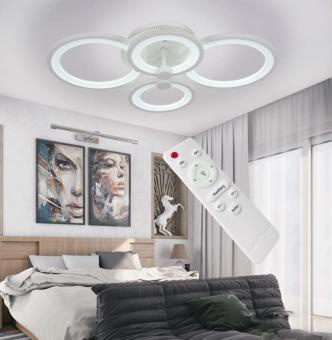 LUSTRA LED DIMABILA CU TELECOMANDA 3 FUNCTII 60W 