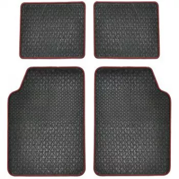 Set covorase auto cu margine rosie 68x48/48x47 CM 