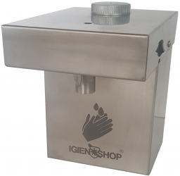 Dispenser de gel sau dezinfinfectant cu sensor din inox 800 ml de perete reincarcabil prin USB 
