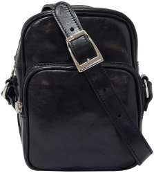 Geanta piele barbati Suveran piele naturala vachetta neagra 4409 