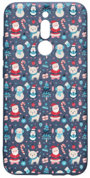 Husa Silicon Compatibila cu LG K40 / K12 Plus Christmas Ornaments rezistenta la uzura Alaskan Blue AB 876 