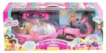 Set jucarie inghetata Lemon Elanin Ice Cream Cart-Ice Cream Car 12 piese 